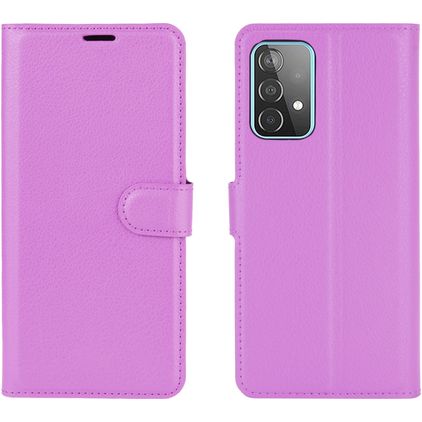 Mobigear Classic Samsung Galaxy A52s 5G Hoesje Bookcase Portemonnee - Paars