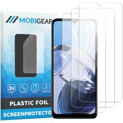 Mobigear Motorola Moto E22 Screenprotector Folie - Case Friendly (3-Pack)