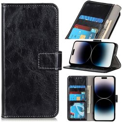 Mobigear Basic iPhone 14 Pro Max Hoesje Bookcase Portemonnee - Zwart