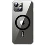 Valenta Doorzichtig iPhone 13 MagSafe Hoesje Gehard Glas Backcover - Transparant