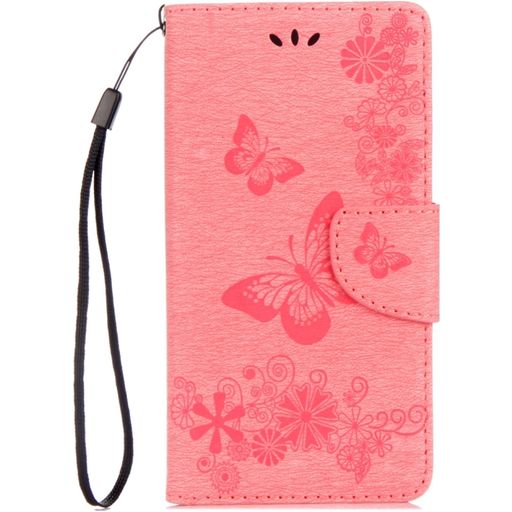 Mobigear Butterfly Motorola Moto G5 Plus Hoesje Bookcase Portemonnee - Roze