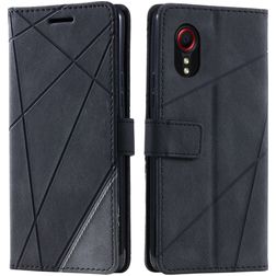 Mobigear Rhombus Samsung Galaxy Xcover 7 Hoesje Bookcase Portemonnee - Zwart