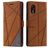 Mobigear Rhombus Samsung Galaxy Xcover 7 Hoesje Bookcase Portemonnee - Bruin