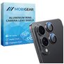 Mobigear Single Samsung Galaxy S25 Edge Glazen Camera Lens Protector - Case Friendly - Zwart