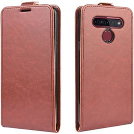 Mobigear LG K51s Hoesje Flipcase - Bruin