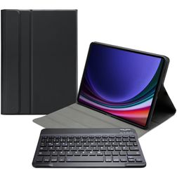 Mobilize Detachable Bluetooth Keyboard Samsung Galaxy Tab S9 FE Plus Hoes QWERTZ Bluetooth Toetsenbord Bookcase - Zwart