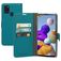 Mobiparts Saffiano Wallet Samsung Galaxy A21s Hoesje Bookcase Portemonnee - Turquoise