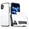 Mobigear Card iPhone 18 Hoesje Hardcase Backcover Shockproof met Pasjeshouder - Wit
