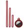 Mobigear Lanyard Apple AirTag Hoesje Flexibel Siliconen - Bordeaux Rood