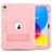 Mobigear ShieldStand iPad 10 (2022) Hoes Hard Kunststof,Siliconen Backcover + Standaard - Roségoud