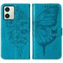 Mobigear Butterfly Motorola Moto G54 Hoesje Bookcase Portemonnee - Blauw