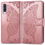Mobigear Butterfly Samsung Galaxy A70 Hoesje Bookcase Portemonnee - Roségoud