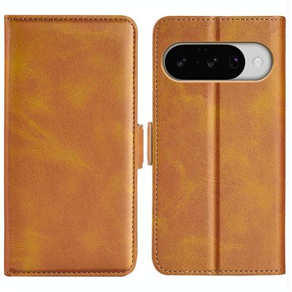 Mobigear Slim Magnet Google Pixel 10 Hoesje Bookcase Portemonnee - Cognac