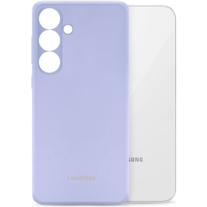 Mobilize Rubber Gelly Samsung Galaxy S24 Hoesje Flexibel TPU Backcover - Pastel Purple