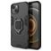 Mobigear Armor Ring iPhone 13 Hoesje Hardcase Backcover Shockproof met Ringhouder - Zwart