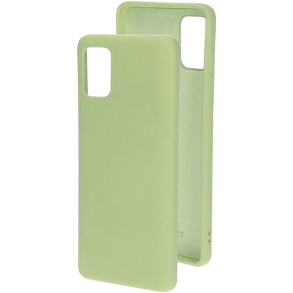 Mobiparts Samsung Galaxy A51 Siliconen Hoesje Backcover - Pistache Green