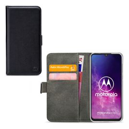 Mobilize Classic Gelly Wallet Motorola One Zoom Hoesje Bookcase Portemonnee - Zwart