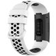 Mobigear Sport Plus Buckle Siliconen Fitbit Charge 4 Bandje Gespsluiting - Wit / Blauw