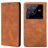 Mobigear Retro Slim Vivo X80 Pro Hoesje Bookcase Portemonnee - Cognac