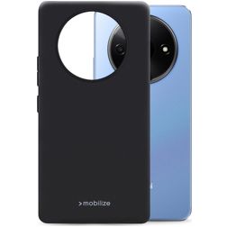 Mobilize Rubber Gelly Xiaomi Redmi A3 Hoesje Flexibel TPU Backcover - Matt Black