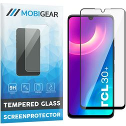 Mobigear Premium TCL 30 Plus Glazen Screenprotector - Case Friendly - Zwart