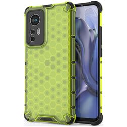 Mobigear Honeycomb Xiaomi 12X Hoesje Hardcase Backcover Shockproof - Groen