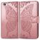 Mobigear Butterfly iPhone SE (2020) Hoesje Bookcase Portemonnee - Roségoud