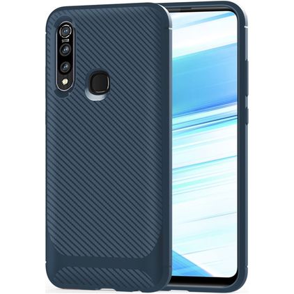 Mobigear Racing OPPO A31 Hoesje Flexibel TPU Backcover - Blauw