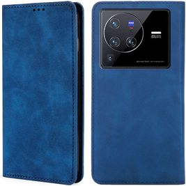 Mobigear Retro Slim Vivo X80 Pro Hoesje Bookcase Portemonnee - Blauw