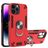 Mobigear Armor Ring iPhone 14 Pro Max Hoesje Hardcase Backcover Shockproof met Ringhouder - Rood