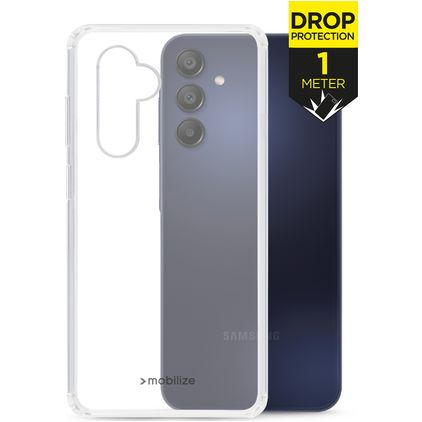 Mobilize Naked Protection Doorzichtig Samsung Galaxy A15 Hoesje Hardcase Backcover Shockproof - Transparant