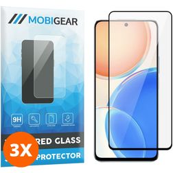 Mobigear Premium HONOR X8 Glazen Screenprotector - Case Friendly - Zwart (3-Pack)