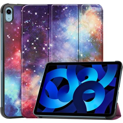 Mobigear Tri-Fold iPad 11 (2025) Hoes Bookcase - Milky Way Nebula