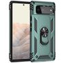 Mobigear Armor Ring Google Pixel 6 Hoesje Hardcase Backcover Shockproof met Ringhouder - Groen