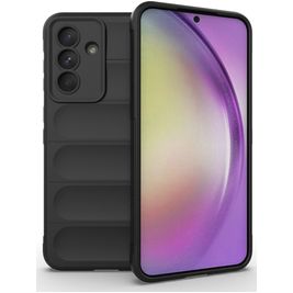 Mobigear Bumpy Samsung Galaxy A56 Hoesje Flexibel TPU Backcover - Zwart