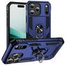 Mobigear Armor Ring iPhone 18 Pro Hoesje Hardcase Backcover Shockproof met Ringhouder - Blauw