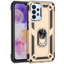 Mobigear Armor Ring Samsung Galaxy A23 Hoesje Hardcase Backcover Shockproof met Ringhouder - Goud