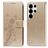 Mobigear Flowers Samsung Galaxy S26 Ultra Hoesje Bookcase Portemonnee - Goud