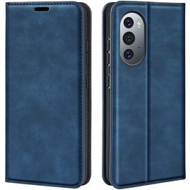Mobigear Retro Slim Motorola Edge X30 Hoesje Bookcase Portemonnee - Donkerblauw