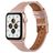 Mobigear Napoli Leren Apple Watch Bandje Gespsluiting - 42/41/40/38 mm - Roze