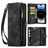 Caseme 008 iPhone 14 Pro Hoesje Uitneembare 2in1 Bookcase Portemonnee - Zwart