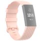 Mobigear Cross Siliconen Fitbit Charge 4 Bandje Gespsluiting - Roze