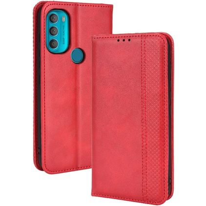 Mobigear Sensation Motorola Moto G71 5G Hoesje Bookcase Portemonnee - Rood