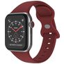 Mobigear Sport Dual Siliconen Apple Watch Bandje Druksluiting - 42/41/40/38 mm - Bordeaux Rood
