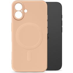 My Style Protective Flex iPhone 16 Plus MagSafe Hoesje Flexibel TPU Backcover - Soft Pink