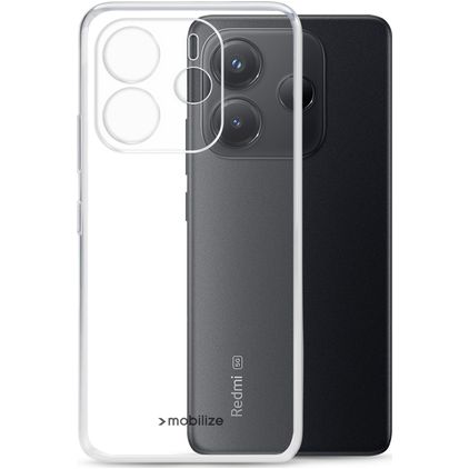 Mobilize Gelly Case Doorzichtig Xiaomi Redmi Note 14 5G Hoesje Flexibel TPU Backcover - Transparant