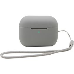 Mobigear Lanyard Apple AirPods Pro 2 Hoesje Flexibel Siliconen - Grijs