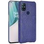 Mobigear Croco OnePlus Nord N10 5G Hoesje Hardcase Backcover - Blauw
