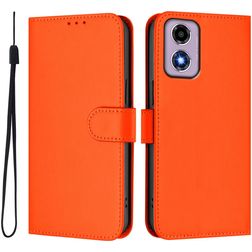Mobigear Urban Wallet Motorola Moto E14 Hoesje Bookcase Portemonnee - Oranje