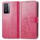 Mobigear Clover Vivo Y76 Hoesje Bookcase Portemonnee - Magenta